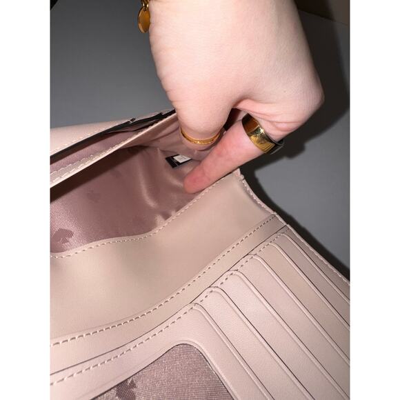 Kate Spade Taupe and Black Colorblock slim Card Holder Bifold Wallet - Picture 10 of 13